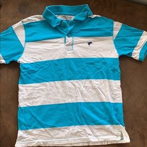 Striped polo tee